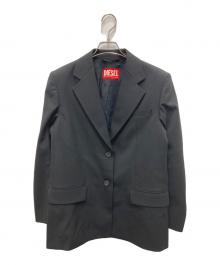 DIESEL（ディーゼル）の古着「裏地ロゴテーラードジャケット」｜ブラック