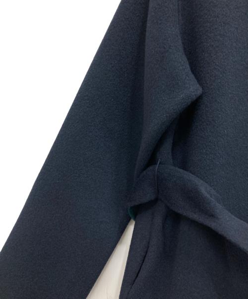 theory luxe（セオリーリュクス）theory luxe (セオリーリュクス) ダブルフェイスノーカラーコート ネイビー サイズ:38の古着・服飾アイテム