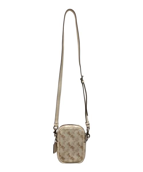 COACH（コーチ）COACH (コーチ) ミニホースショルダーバッグ ベージュの古着・服飾アイテム
