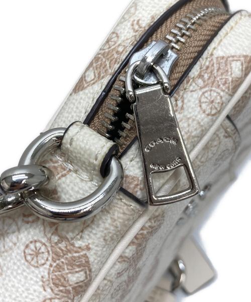 COACH（コーチ）COACH (コーチ) ミニホースショルダーバッグ ベージュの古着・服飾アイテム
