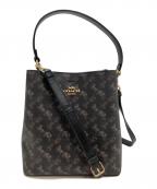 COACHコーチ）の古着「タウンバケット ホース＆キャリッジ」｜ブラック