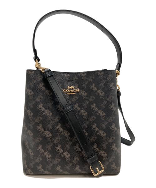 COACH（コーチ）COACH (コーチ) タウンバケット ホース＆キャリッジ ブラックの古着・服飾アイテム