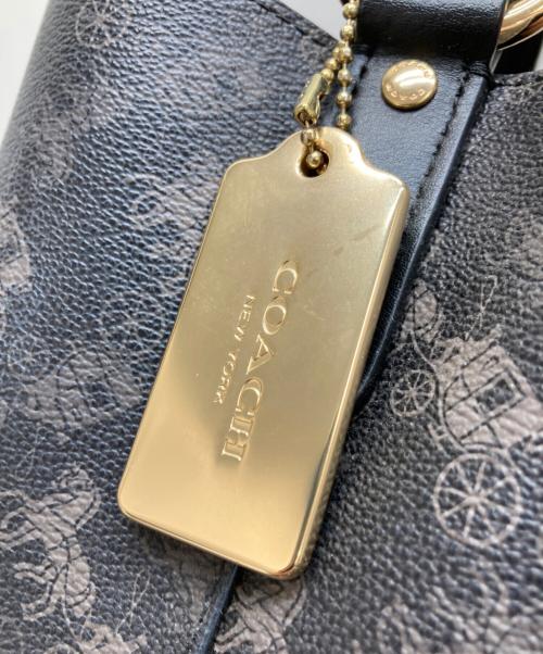 COACH（コーチ）COACH (コーチ) タウンバケット ホース＆キャリッジ ブラックの古着・服飾アイテム