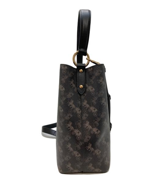 COACH（コーチ）COACH (コーチ) タウンバケット ホース＆キャリッジ ブラックの古着・服飾アイテム