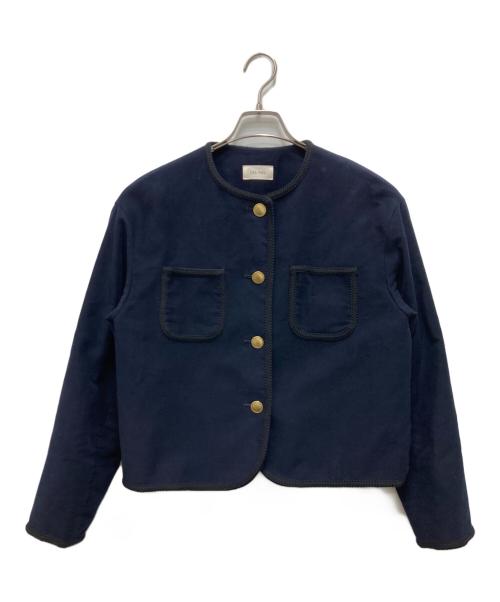 DES PRES（デ プレ）DES PRES (デ プレ) コットンモールスキン クルーネックジャケット ネイビー サイズ:FREEの古着・服飾アイテム