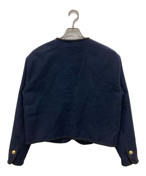 DES PRES（デ プレ）DES PRES (デ プレ) コットンモールスキン クルーネックジャケット ネイビー サイズ:FREEの古着・服飾アイテム