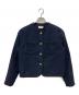 DES PRES（デ プレ）の古着「コットンモールスキン クルーネックジャケット」｜ネイビー