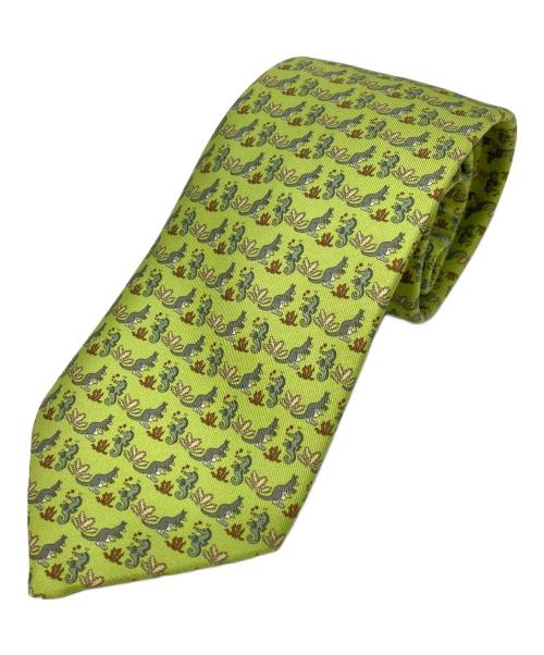 HERMES（エルメス）HERMES (エルメス) ネクタイ グリーン サイズ:不明の古着・服飾アイテム