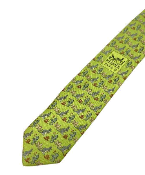 HERMES（エルメス）HERMES (エルメス) ネクタイ グリーン サイズ:不明の古着・服飾アイテム