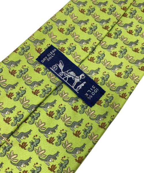 HERMES（エルメス）HERMES (エルメス) ネクタイ グリーン サイズ:不明の古着・服飾アイテム