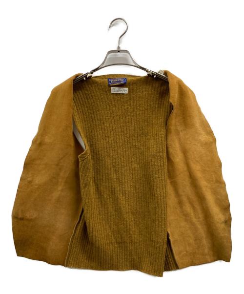 PENDLETON（ペンドルトン）PENDLETON (ペンドルトン) スエード切替ベスト ブラウン サイズ:Sの古着・服飾アイテム