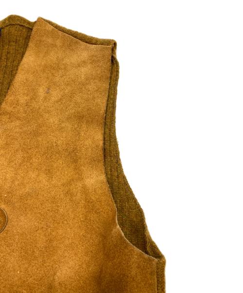 PENDLETON（ペンドルトン）PENDLETON (ペンドルトン) スエード切替ベスト ブラウン サイズ:Sの古着・服飾アイテム