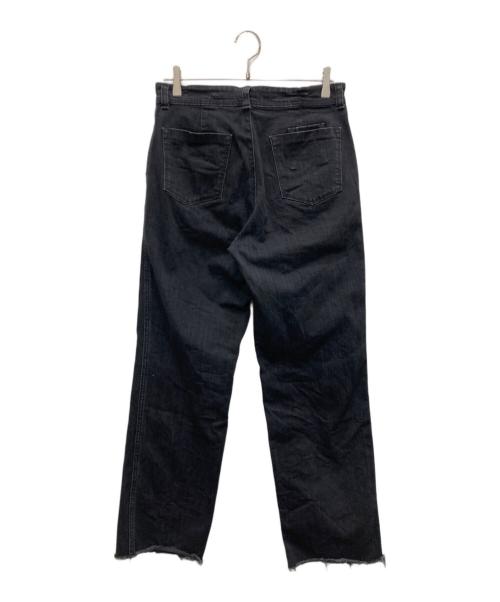 YANUK（ヤヌーク）YANUK (ヤヌーク) ローライズ ストレートデニムパンツ ブラック サイズ:Mの古着・服飾アイテム