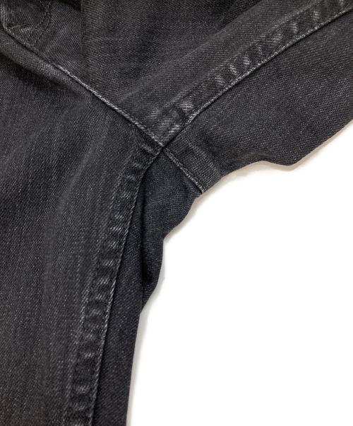 YANUK（ヤヌーク）YANUK (ヤヌーク) ローライズ ストレートデニムパンツ ブラック サイズ:Mの古着・服飾アイテム