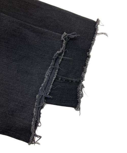 YANUK（ヤヌーク）YANUK (ヤヌーク) ローライズ ストレートデニムパンツ ブラック サイズ:Mの古着・服飾アイテム