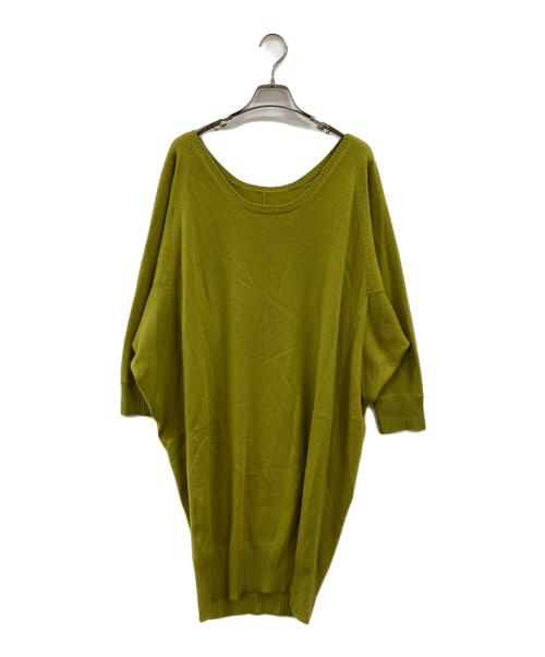 MaxMara（マックスマーラ）MaxMara (マックスマーラ) カシミヤニットワンピース グリーン サイズ:Mの古着・服飾アイテム