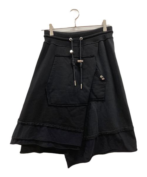 DIESEL（ディーゼル）DIESEL (ディーゼル) ドッキングスウェットスカート ブラック サイズ:Sの古着・服飾アイテム