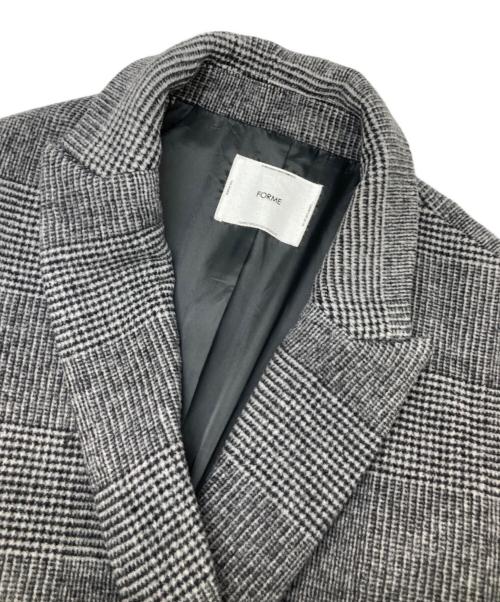 forme（フォルメ）forme (フォルメ) ダブルブレストジャコット グレー サイズ:FREEの古着・服飾アイテム