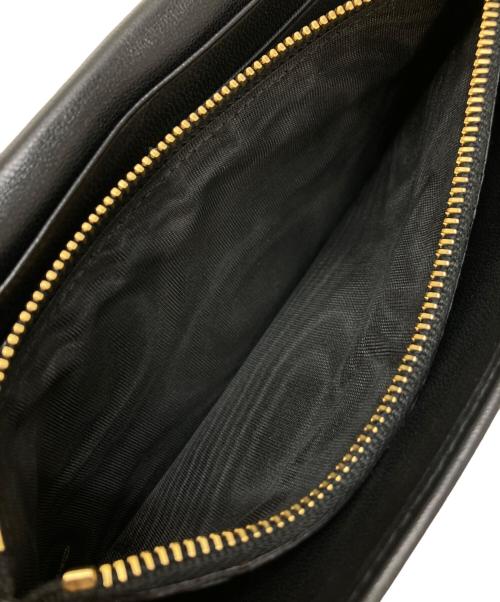 PRADA（プラダ）PRADA (プラダ) ギャザーウォレット ブラックの古着・服飾アイテム