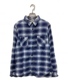 FIVE BROTHER（ファイブブラザー）の古着「オンブレチェックシャツ」｜ブルー