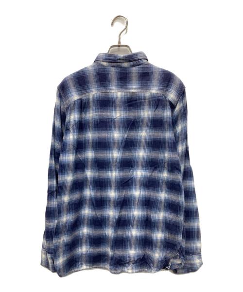 FIVE BROTHER（ファイブブラザー）FIVE BROTHER (ファイブブラザー) オンブレチェックシャツ ブルー サイズ:Mの古着・服飾アイテム