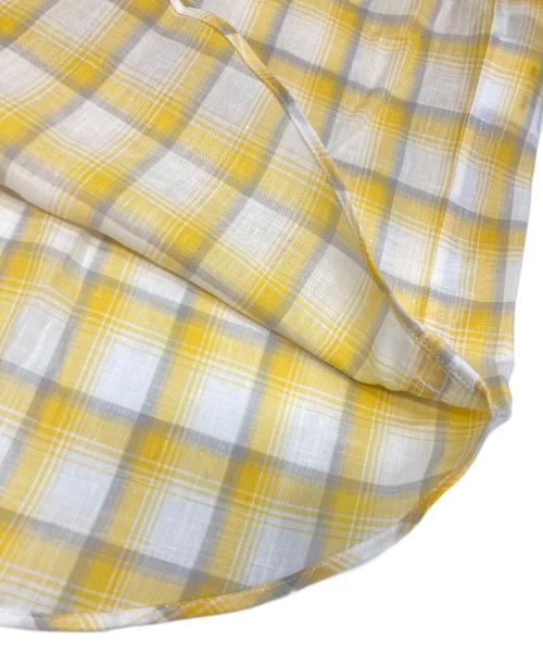 Aquascutum（アクアスキュータム）Aquascutum (アクアスキュータム) チェックシャツ イエロー サイズ:L 未使用品の古着・服飾アイテム