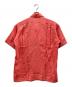 Aquascutum (アクアスキュータム) オープンカラーシャツ レッド サイズ:L 未使用品：5000円