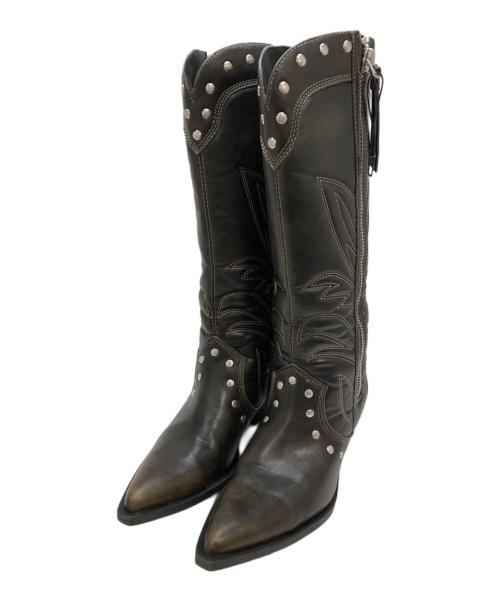 ZARA（ザラ）ZARA (ザラ) ウェスタンブーツ ブラウン サイズ:40の古着・服飾アイテム