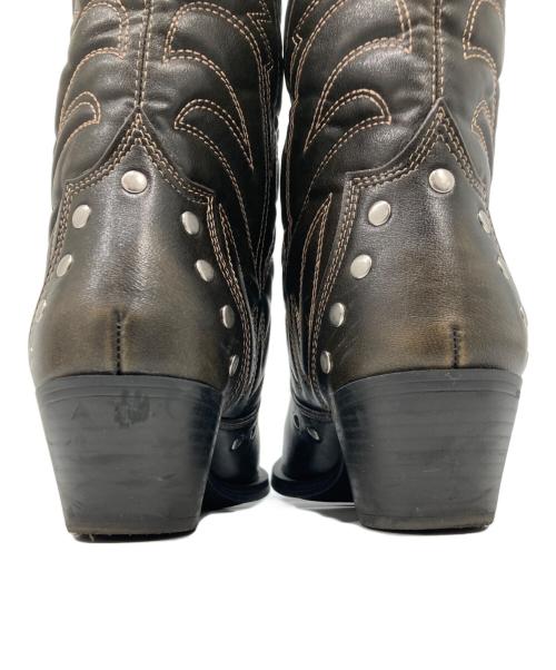 ZARA（ザラ）ZARA (ザラ) ウェスタンブーツ ブラウン サイズ:40の古着・服飾アイテム