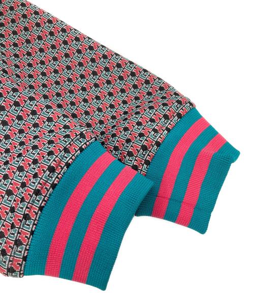 Hysteric Glamour（ヒステリックグラマー）Hysteric Glamour (ヒステリックグラマー) HG MONOGRAM柄 リブブルゾン マルチカラー サイズ:Sの古着・服飾アイテム