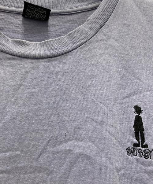 stussy（ステューシー）stussy (ステューシー) シャドーマン刺繍Tシャツ ネイビー サイズ:Mの古着・服飾アイテム
