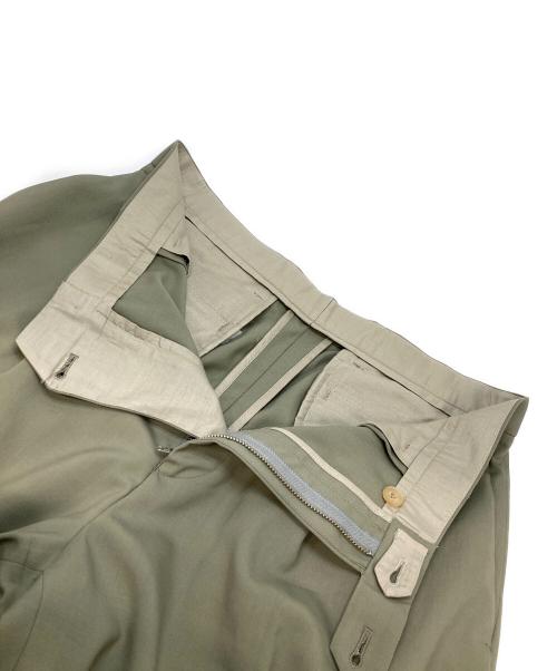 Phlannel（フランネル）Phlannel (フランネル) WOOL TROPICAL TROUSERS グリーン サイズ:3の古着・服飾アイテム