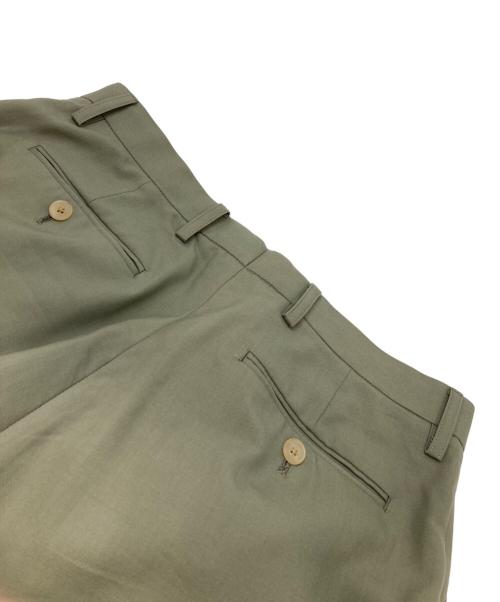 Phlannel（フランネル）Phlannel (フランネル) WOOL TROPICAL TROUSERS グリーン サイズ:3の古着・服飾アイテム