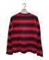 NUMBER (N)INE (ナンバーナイン) ハートクロスボーダー 長袖Tシャツ ブラック×レッド サイズ:4：13000円