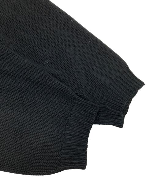UNDERCOVER（アンダーカバー）UNDERCOVER (アンダーカバー) クロスデザインラグランニット ブラック サイズ:不明（実寸参照）の古着・服飾アイテム