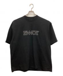 ENNOY（エンノイ）の古着「Electric Logo EMB T-Shirt」｜ブラック