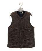 SUGAR CANEシュガーケーン）の古着「ビーチクロスベスト」｜ブラウン