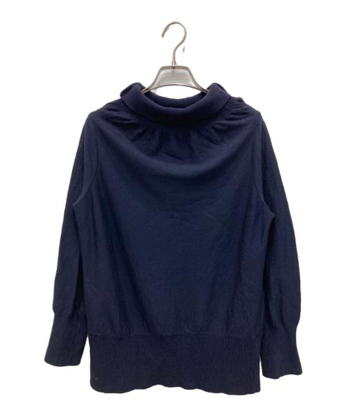 Maison Martin Margiela（メゾンマルタンマルジェラ）Maison Martin Margiela (メゾンマルタンマルジェラ) ウール ハイゲージ タートルネックニット ネイビー サイズ:1の古着・服飾アイテム