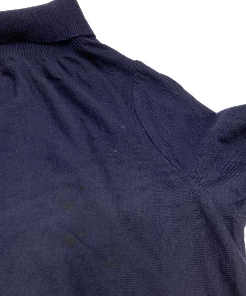 Maison Martin Margiela（メゾンマルタンマルジェラ）Maison Martin Margiela (メゾンマルタンマルジェラ) ウール ハイゲージ タートルネックニット ネイビー サイズ:1の古着・服飾アイテム