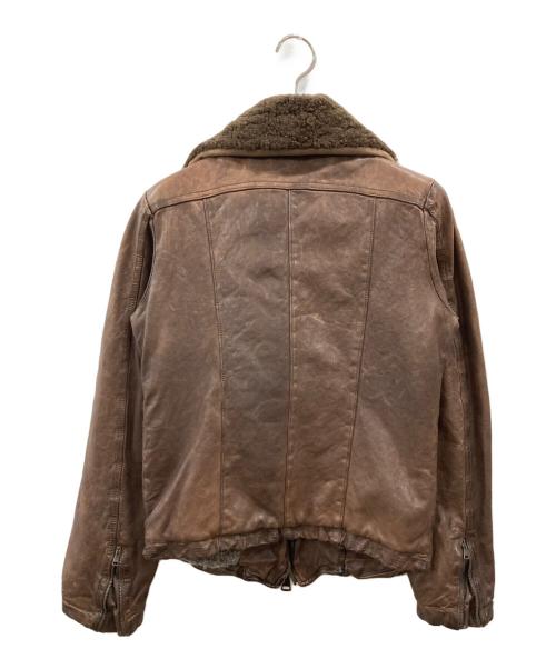 GIORGIO BRATO（ジョルジョブラッド）GIORGIO BRATO (ジョルジョブラッド) ラムレザージャケット ブラウン サイズ:40の古着・服飾アイテム