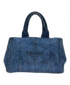 PRADAプラダ）の古着「カナパデニムハンドバッグ」｜インディゴ