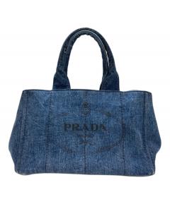 中古・古着通販】PRADA (プラダ) カナパ デニムトートバッグ