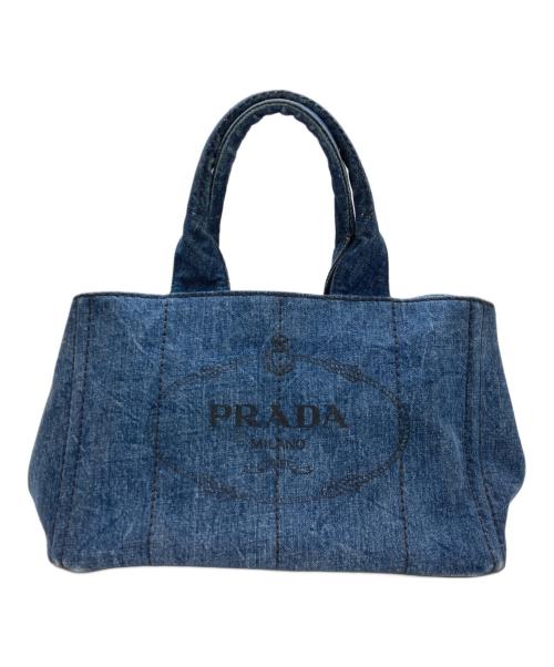 PRADA（プラダ）PRADA (プラダ) カナパデニムハンドバッグ インディゴの古着・服飾アイテム