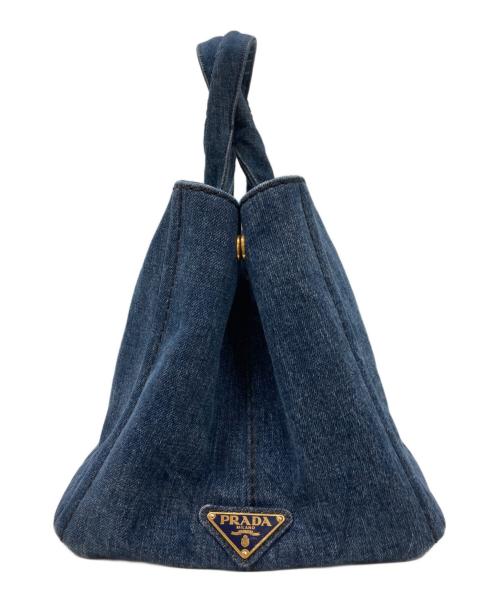PRADA（プラダ）PRADA (プラダ) カナパデニムハンドバッグ インディゴの古着・服飾アイテム
