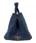PRADA (プラダ) カナパデニムハンドバッグ インディゴ：48000円