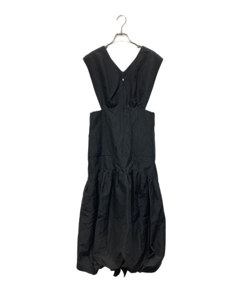 JANE SMITH（ジェーンスミス）JANE SMITH (ジェーンスミス) FRONTZIP BALOON ONEPIECE ブラック サイズ:38の古着・服飾アイテム