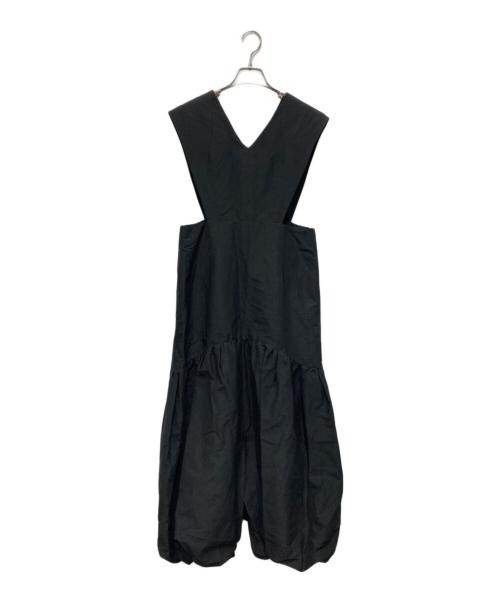 JANE SMITH（ジェーンスミス）JANE SMITH (ジェーンスミス) FRONTZIP BALOON ONEPIECE ブラック サイズ:38の古着・服飾アイテム