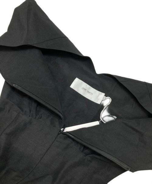 JANE SMITH（ジェーンスミス）JANE SMITH (ジェーンスミス) FRONTZIP BALOON ONEPIECE ブラック サイズ:38の古着・服飾アイテム