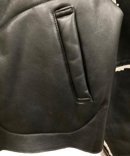 ETRE TOKYO（エトレトウキョウ）ETRE TOKYO (エトレトウキョウ) リバーシブルムートンブルゾン ブラック サイズ:Mの古着・服飾アイテム