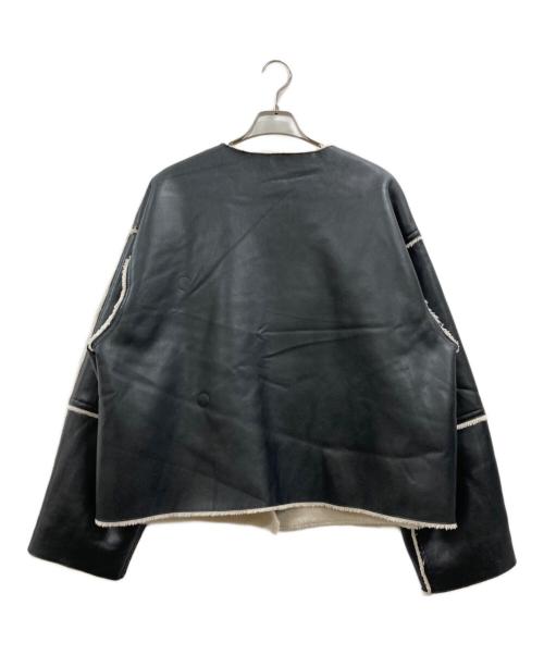 ETRE TOKYO（エトレトウキョウ）ETRE TOKYO (エトレトウキョウ) リバーシブルムートンブルゾン ブラック サイズ:Mの古着・服飾アイテム